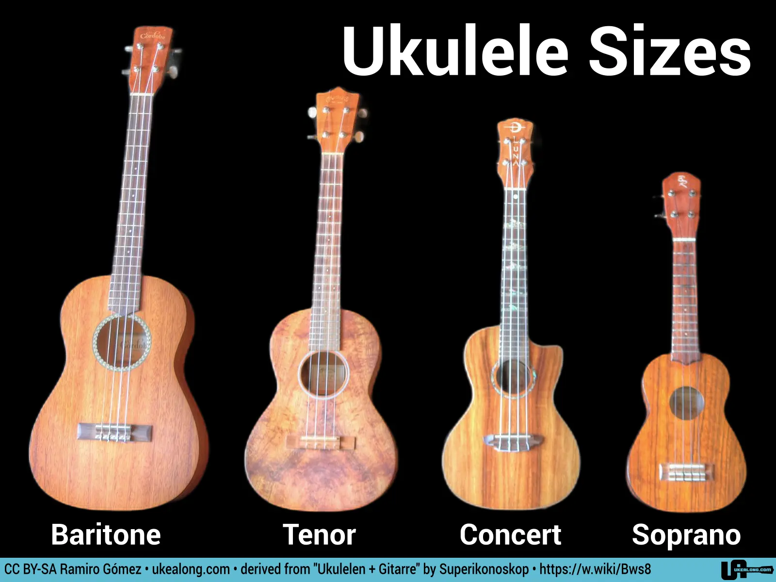 Ukulele Sizes